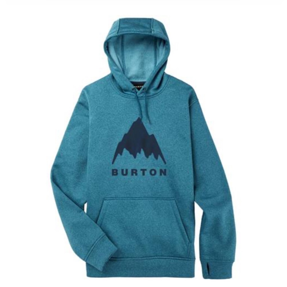 Burton Men's Oak Pullover Hoodie - size Medium - blue Lyon heather